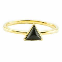 Mini Triangle | Gold | Black