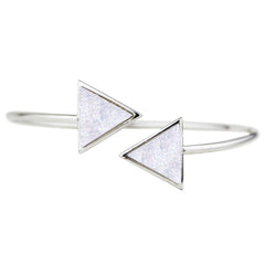 Triangle Cuff | Silver | Aura Druzy
