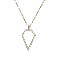 Diamond Pendant | Silver