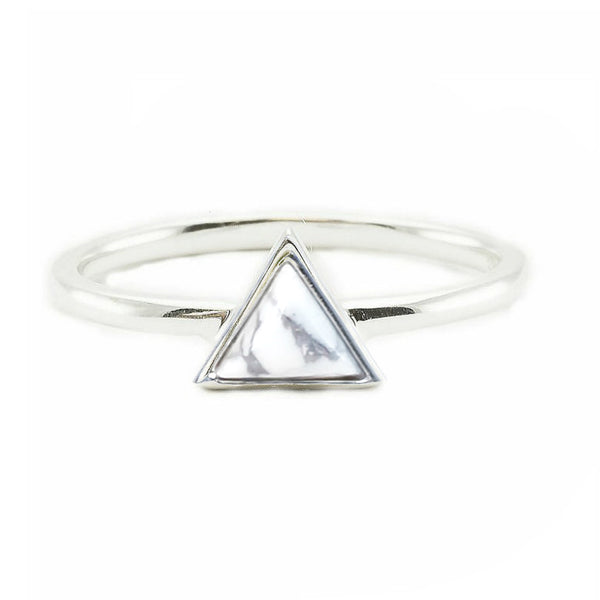 Mini Triangle | White | Silver