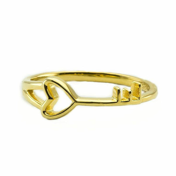 Heart Key Ring | Gold