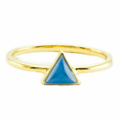 Mini Triangle | Gold | Cobalt