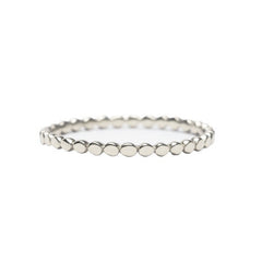 Dainty Beaded Ring | Silver