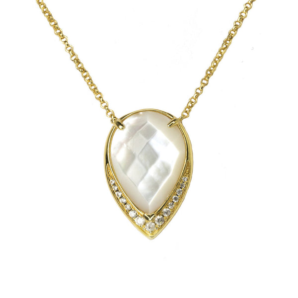 Ava Large | Mother Of Pearl | Gold